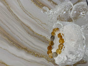 Attract Wealth, Stay Grounded-Yellow Hematite &Smoky quartz Bracelet — product image 3