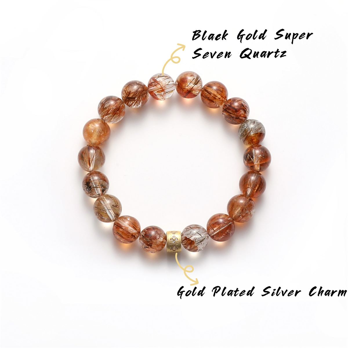 Black Gold Super Seven Bracelet – Fortune & Protection — product image 3