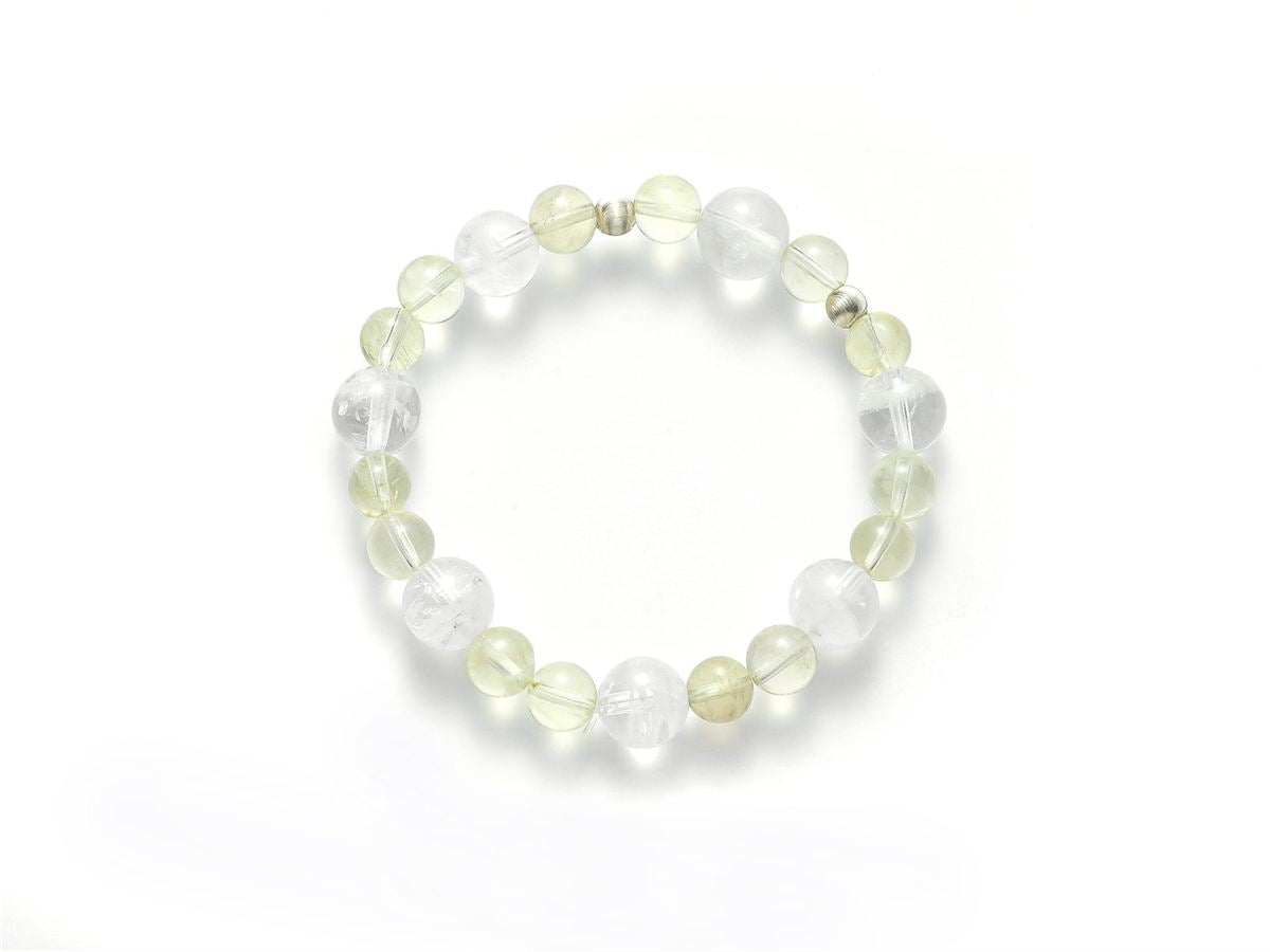 Kids’ Natural Clear Azeztulite & Lemon Yellow Quartz Bracelet — product image 2
