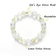 Kids’ Natural Clear Azeztulite & Lemon Yellow Quartz Bracelet — product image 3