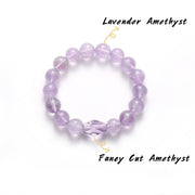 Lavender Amethyst Bracelet With Fancy Cut Amethyst — product image 4