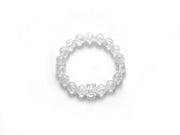 Natural White Azeztulite Bracelet with Square White Quartz — product image 2