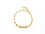 Paperclip chain ID Bracelet in Silver | Personalized Anniversary Gift — product image 2